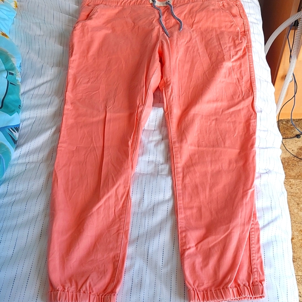 Womens Joggers, Roxy size XL, melon color